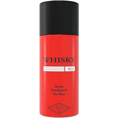 Evaflor Déodorant Spray Whisky Rouge - Spray Corporel - Publicité Evaflor Déodorant Spray Whisky Rouge - Spray Corporel - Publicité
