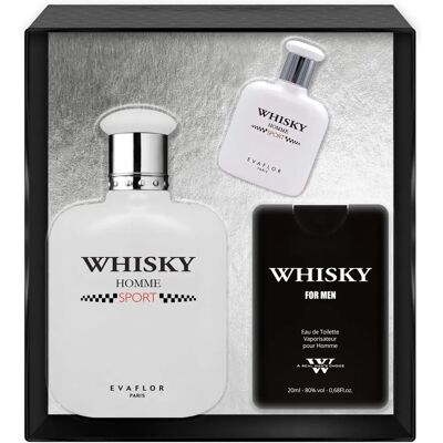 Evaflor Whiskey Homme Sport Eau de Toilette Set - Moderne, Dynamique, Élégante - Publicité Evaflor Whiskey Homme Sport Eau de Toilette Set - Moderne, Dynamique, Élégante - Publicité