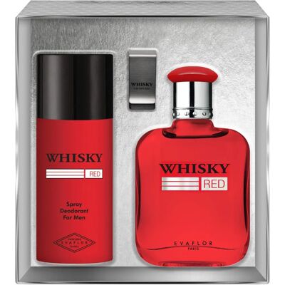 Evaflor Red Whiskey Eau de Toilette & Déodorant Duo - Coffret cadeau élégant pour hommes - Publicité Evaflor Red Whiskey Eau de Toilette & Déodorant Duo - Coffret cadeau élégant pour hommes - Publicité