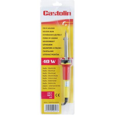 Castolin 73950FSL40 Fer à souder - 40W, 230V, 500°C - Publicité Castolin 73950FSL40 Fer à souder - 40W, 230V, 500°C - Publicité
