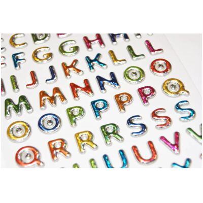 Autocollants en mousse Global Gift - Alphabet multicolore - 17,5cm - Publicité Autocollants en mousse Global Gift - Alphabet multicolore - 17,5cm - Publicité