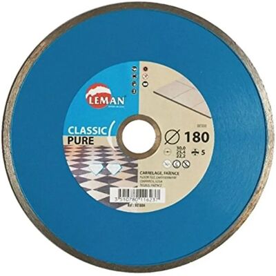 Leman 180mm Diamantsägeblatt - Kontinuierlicher Rand für Fliesenschneiden Leman 180mm Diamantsägeblatt - Kontinuierlicher Rand für Fliesenschneiden