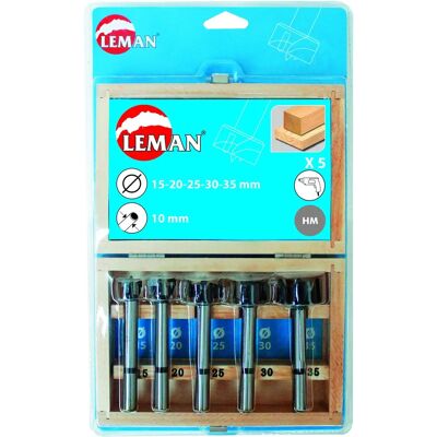Leman Modelo 100.700.05 - Juego de 5 brocas planas Leman Modelo 100.700.05 - Juego de 5 brocas planas