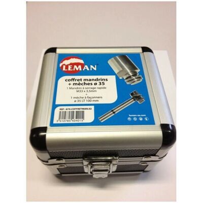 Leman Modèle 870.COFFRETMAN.02 - Coffret d'outils avec mandrin et mèche à façonner Leman Modèle 870.COFFRETMAN.02 - Coffret d'outils avec mandrin et mèche à façonner