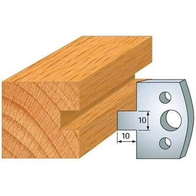 Leman Stahl Eisen-Set - 40mm Höhe mit 10mm Nut - Profil Leman Stahl Eisen-Set - 40mm Höhe mit 10mm Nut - Profil