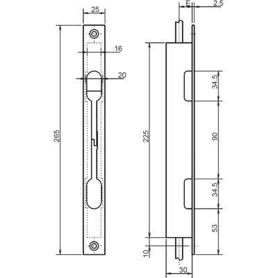 Serrure à 2 points METALUX pour profils étroits - Multipoints Serrure à 2 points METALUX pour profils étroits - Multipoints
