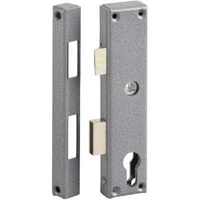 Métalux F111402010 - Serrure - Gris - Gauche - Profil européen - 40x180mm Métalux F111402010 - Serrure - Gris - Gauche - Profil européen - 40x180mm