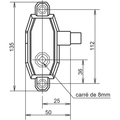 GOLLOT Metalux Serrure - Serrure en fonte moderne de 112mm - Serrure - Publicité GOLLOT Metalux Serrure - Serrure en fonte moderne de 112mm - Serrure - Publicité