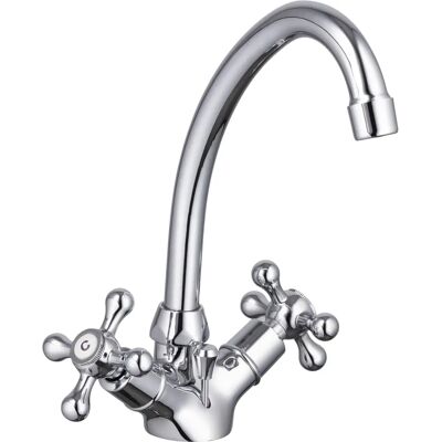 Mélangeur lavabo rétro chromé Eurosanit Fedleen - Publicité Mélangeur lavabo rétro chromé Eurosanit Fedleen - Publicité