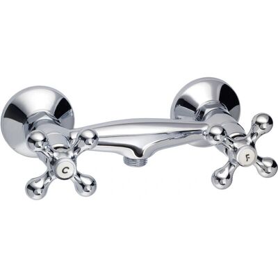 Mélangeur de Douche Fedleen Eurosanit - Laiton Fixation Murale - 150mm - Garantie 5 Ans - Publicité Mélangeur de Douche Fedleen Eurosanit - Laiton Fixation Murale - 150mm - Garantie 5 Ans - Publicité