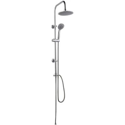 Columna de Ducha Lena de Eurosanit - Soporte ajustable en pared - Puntas anticorrosión - Manguera de acero inoxidable Columna de Ducha Lena de Eurosanit - Soporte ajustable en pared - Puntas anticorrosión - Manguera de acero inoxidable
