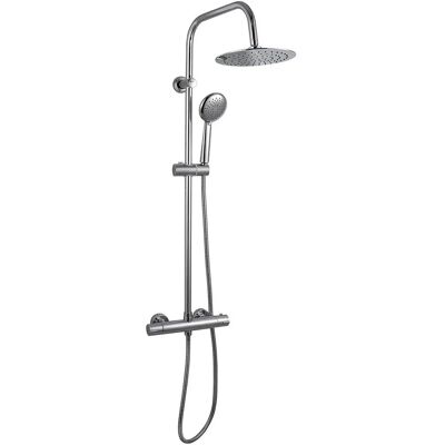 Colonne de douche Eurosanit Dervenn - Mitigeur thermostatique, Chrome - Publicité Colonne de douche Eurosanit Dervenn - Mitigeur thermostatique, Chrome - Publicité