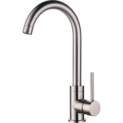 Robinet de lavabo haut CORDOBA en acier inoxydable brossé - Robinet - Publicité Robinet de lavabo haut CORDOBA en acier inoxydable brossé - Robinet - Publicité