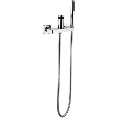 Eurosanit - Mezclador de Ducha Cromado con Ducha de Mano y Manguera - Grifo de Ducha Eurosanit - Mezclador de Ducha Cromado con Ducha de Mano y Manguera - Grifo de Ducha