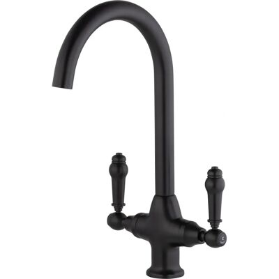 Grifo de Cocina Retro Eurosanit Caño Alto Negro Grifo de Cocina Retro Eurosanit Caño Alto Negro