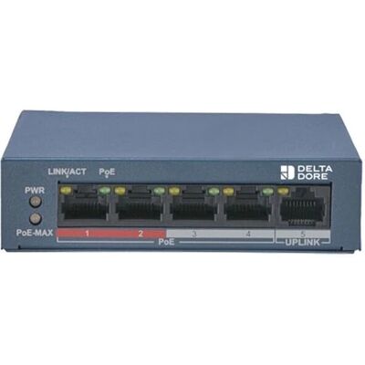 Switch POE Delta Dore 4 Caméras - Intérieur 230V Compact - Publicité Switch POE Delta Dore 4 Caméras - Intérieur 230V Compact - Publicité