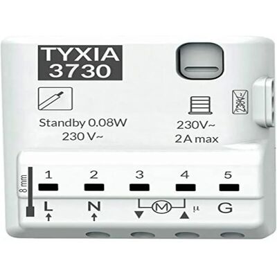 Receptor cableado Tyxia 3730 para persianas enrollables Receptor cableado Tyxia 3730 para persianas enrollables