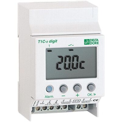 Thermostat Électronique Modular Delta Dore T1C-2 Chiffres - Chauffage & Climat - 6150023 - Publicité Thermostat Électronique Modular Delta Dore T1C-2 Chiffres - Chauffage & Climat - 6150023 - Publicité