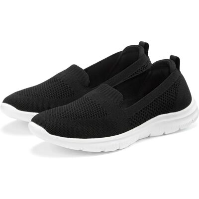 LASCANA Damen Schwarz Modell 37 Vegane Slipper - Hausschuhe LASCANA Damen Schwarz Modell 37 Vegane Slipper - Hausschuhe