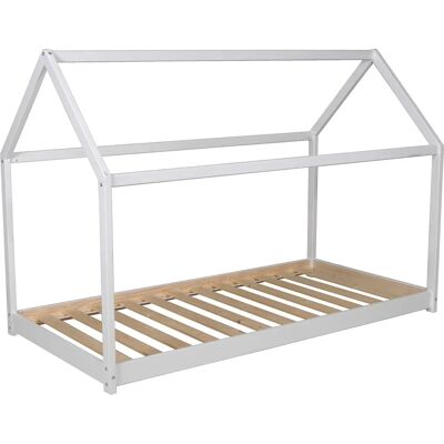 Lit IKEA en épicéa blanc - 97x195 cm pour enfants - Publicité Lit IKEA en épicéa blanc - 97x195 cm pour enfants - Publicité