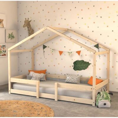 Petits-Meubles Lit cabane INDIANA 90x190 - Lit enfant - Publicité Petits-Meubles Lit cabane INDIANA 90x190 - Lit enfant - Publicité
