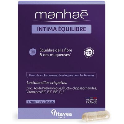 Vitavea Manhaé Intima Équilibre 15+ - Complément alimentaire pour femmes - Publicité Vitavea Manhaé Intima Équilibre 15+ - Complément alimentaire pour femmes - Publicité