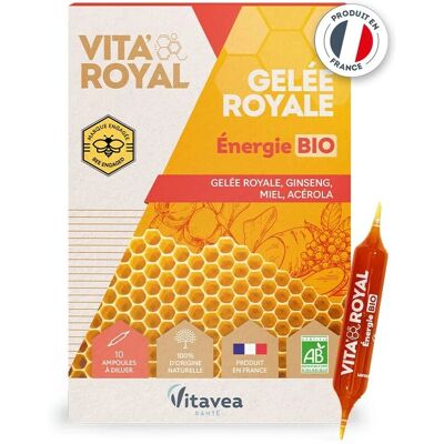 Vitavea Vitary Royal Gelée Royale Énergie Bio - 10 Ampoules - Publicité Vitavea Vitary Royal Gelée Royale Énergie Bio - 10 Ampoules - Publicité