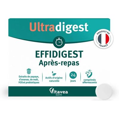 Vitavea Ultradigest Papaye Effervescents - Aide à la Digestion - 24 Comprimés - Publicité Vitavea Ultradigest Papaye Effervescents - Aide à la Digestion - 24 Comprimés - Publicité