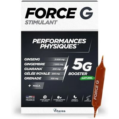 Vitavea Force G - 10 ampoules de 10ml - Publicité Vitavea Force G - 10 ampoules de 10ml - Publicité