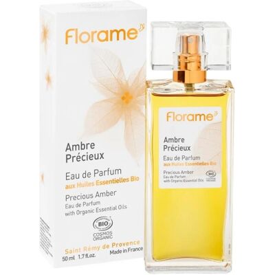 Florame Acqua di Perfuma Organica Ambre Précieux - Naturale, Calda, 50ml Florame Acqua di Perfuma Organica Ambre Précieux - Naturale, Calda, 50ml