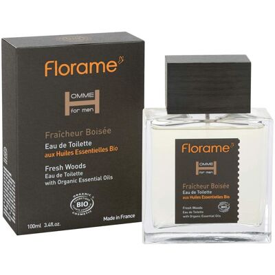Florame Men Eau de Toilette Fresh Woody 100ml - Fragrance for Men Florame Men Eau de Toilette Fresh Woody 100ml - Fragrance for Men