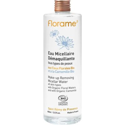 Florame Eau Micellaire Bio 400ml - Peaux sensibles - Publicité Florame Eau Micellaire Bio 400ml - Peaux sensibles - Publicité
