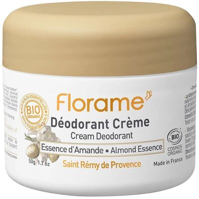 Déodorant Crème Bio d'Amande Florame - Peau sensible - 50g - Publicité Déodorant Crème Bio d'Amande Florame - Peau sensible - 50g - Publicité