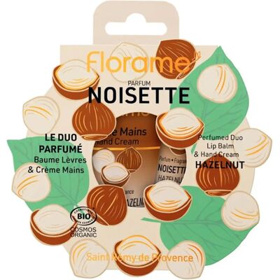 Coffret Florame pour mains et lèvres - Noisette Bio - 30ml + 15ml - Publicité Coffret Florame pour mains et lèvres - Noisette Bio - 30ml + 15ml - Publicité
