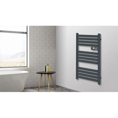 Sèche-serviettes Électrique Carrera - 500W, Anthracite, Écran LCD - Accessoire Salle de Bain Sèche-serviettes Électrique Carrera - 500W, Anthracite, Écran LCD - Accessoire Salle de Bain