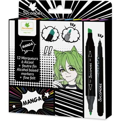 Sycomore CREA065 - Jouet d'artisanat - Marqueurs Manga - Publicité Sycomore CREA065 - Jouet d'artisanat - Marqueurs Manga - Publicité