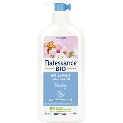 Natessance Gel Lavant Bébé (500 ml) - Publicité Natessance Gel Lavant Bébé (500 ml) - Publicité
