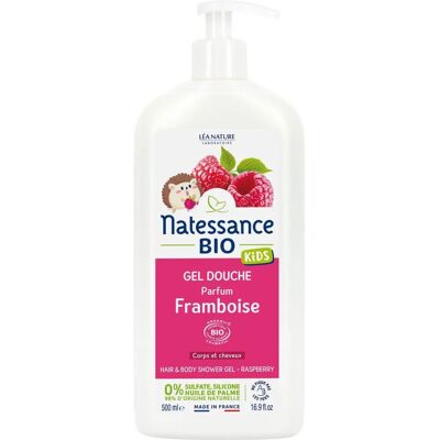 Gel Doccia Lampone Natessance per Bambini - Bagno e Capelli Gel Doccia Lampone Natessance per Bambini - Bagno e Capelli