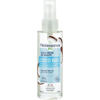 Natessance Coconut Dry Oil - Protects & Beautifies - 100ml Dry Oil Natessance Coconut Dry Oil - Protects & Beautifies - 100ml Dry Oil