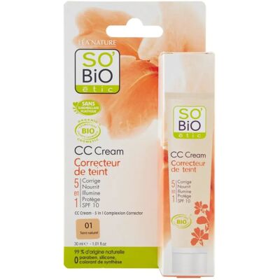 So'Bio Ginkgo Biloba 5-en-1 CC Crema - Corrector de Piel So'Bio Ginkgo Biloba 5-en-1 CC Crema - Corrector de Piel