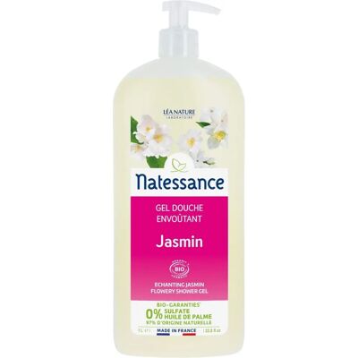 Gel Douche Jasmin Floral Natessance - 1000ml - Publicité Gel Douche Jasmin Floral Natessance - 1000ml - Publicité