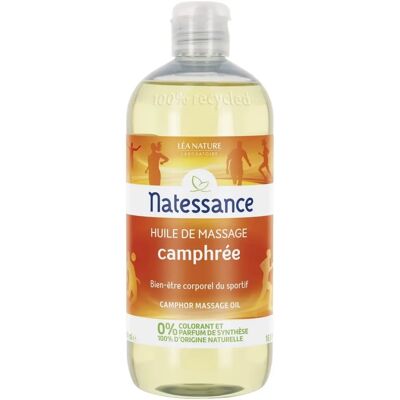 Huile de Massage Camphrée Natessance - Relaxation musculaire - 500ml - Publicité Huile de Massage Camphrée Natessance - Relaxation musculaire - 500ml - Publicité