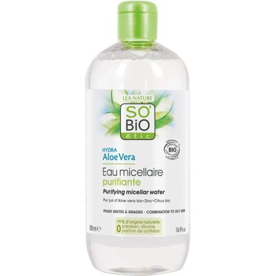 Brand Model Aloe Vera - Reinigende Mizellenwasser für unreine Haut - Gesichtsreiniger Brand Model Aloe Vera - Reinigende Mizellenwasser für unreine Haut - Gesichtsreiniger