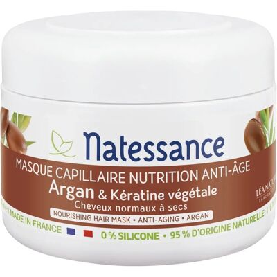 Natessance Argán & Kerasztin hajmaszk - Anti-aging ápolás normál és száraz hajra Natessance Argán & Kerasztin hajmaszk - Anti-aging ápolás normál és száraz hajra