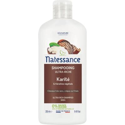 Shampoo Shea e Cheratina Vegetale Natessance - Shampoo Shampoo Shea e Cheratina Vegetale Natessance - Shampoo