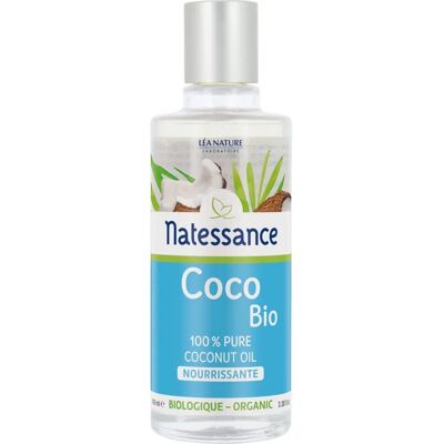 Huile de Coco Bio Natessance - Pressée à Froid - 100ml - Publicité Huile de Coco Bio Natessance - Pressée à Froid - 100ml - Publicité