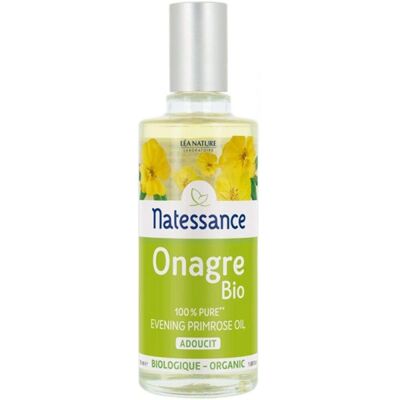 Huile d’onagre bio Natessance 50 ml - Huile pour le visage - Publicité Huile d’onagre bio Natessance 50 ml - Huile pour le visage - Publicité