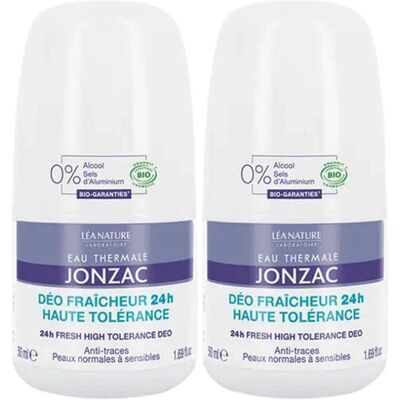 Déodorant Bio Jonzac 24H - Peau sensible - Lot 2x50ml - Publicité Déodorant Bio Jonzac 24H - Peau sensible - Lot 2x50ml - Publicité