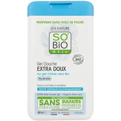 Léa Nature SO BIO étic - Gel Douche Extra Doux - Aloe Vera Org - 450 ml - Shower Gel - Publicité Léa Nature SO BIO étic - Gel Douche Extra Doux - Aloe Vera Org - 450 ml - Shower Gel - Publicité