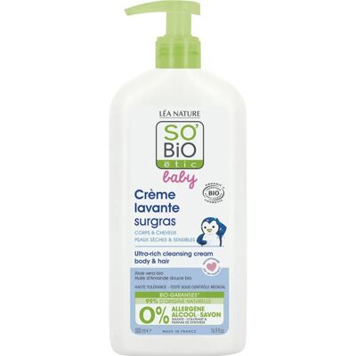 Léa Nature SO BIO étic Baby Crème Lavante Surgras - Baby Crème Lavante Surgras - Publicité Léa Nature SO BIO étic Baby Crème Lavante Surgras - Baby Crème Lavante Surgras - Publicité